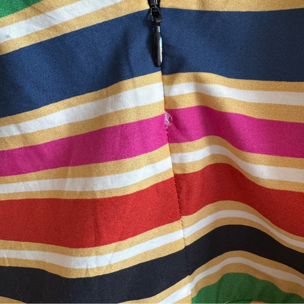 NWT Farm Rio Rainbow Stripe Midi Dress - Picture 6 of 8